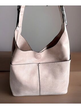 NWT Jen & Co Vegan Leather Hobo Bags ‘Ida’ Pale Pink Blush 2 Bag Set